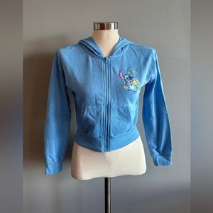 Disney Blue Kids Hoodie with Embroidered Character